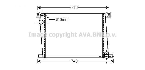 AVA QUALITY COOLING Радиатор, охлаждение двигателя BW2356